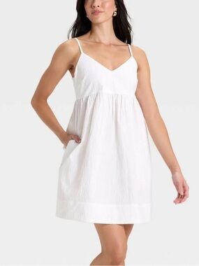 New with Tags - Women's Seersucker Mini Dress Size S